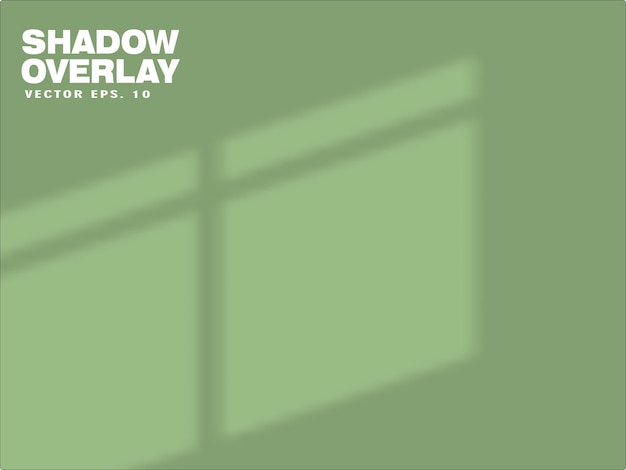 Windows shadow overlay scene eps 10