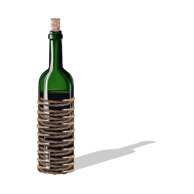 wine bottle with a cork