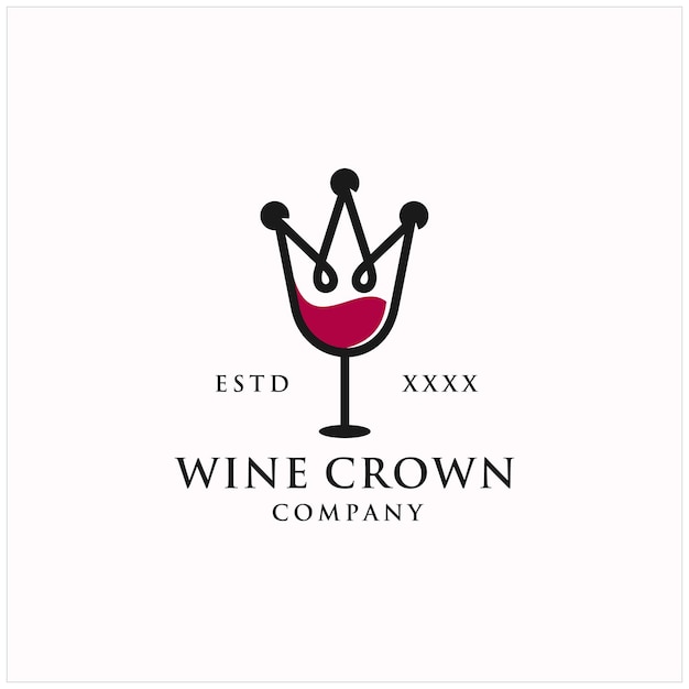 Wine crown logo