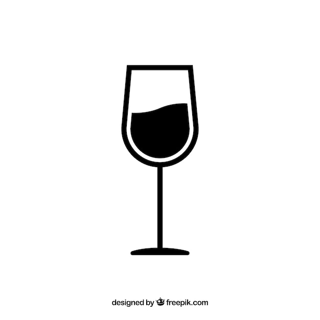 wine glass vector