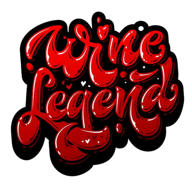 Wine Legend lettering