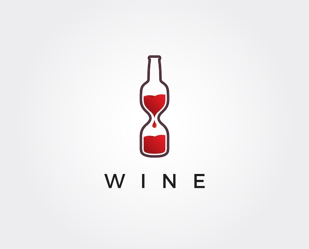 Wine logo design template 