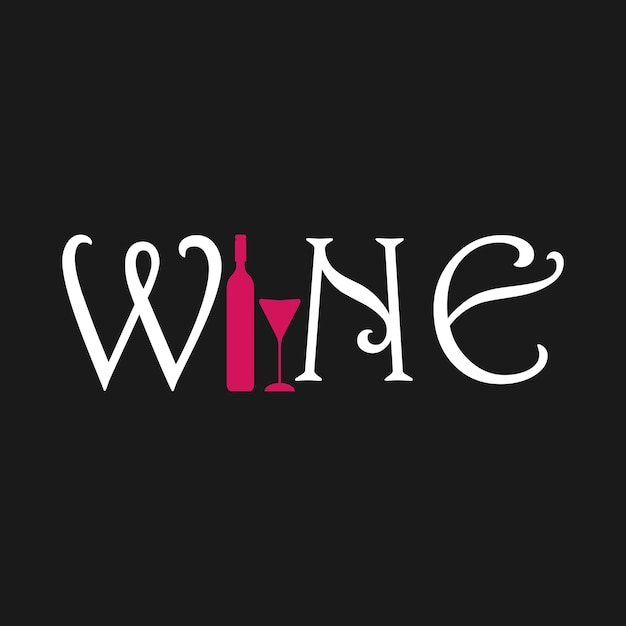 Wine logo design templateVector illustration type