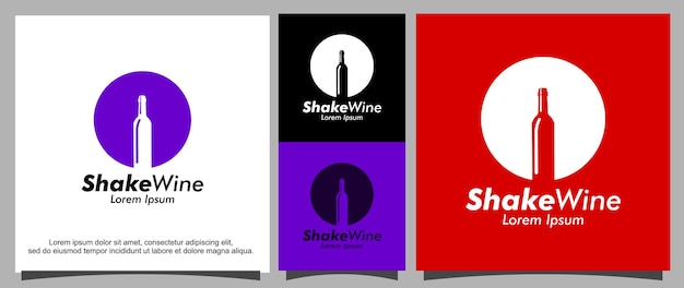 Wine spot logo design template