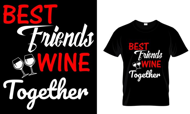 Vector wine tshirt design template