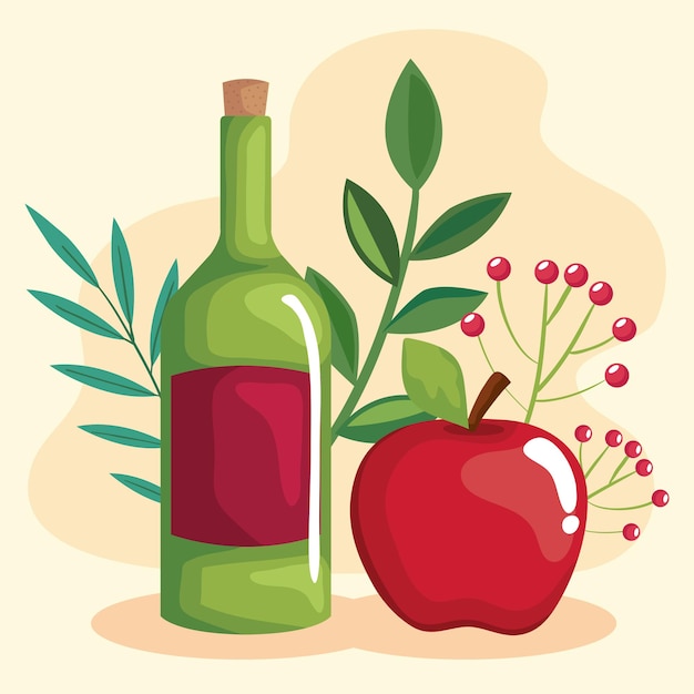 Wine with apple