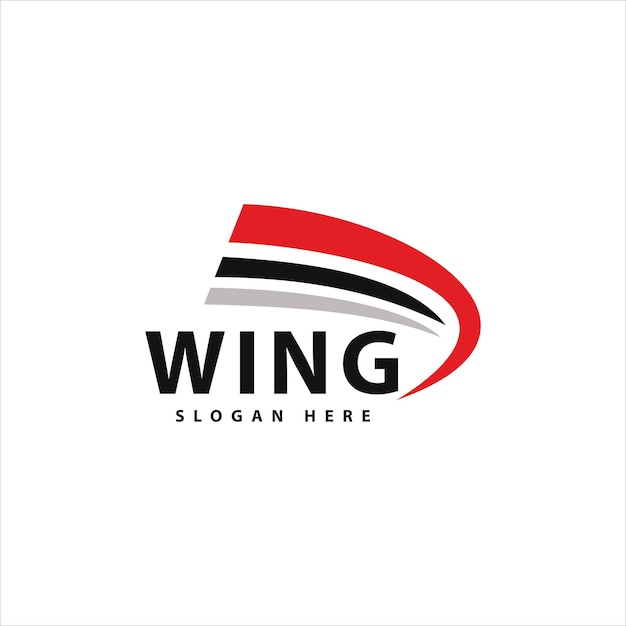 Wing icon template flying icon design vector