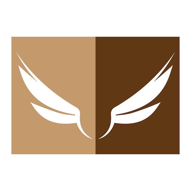 Vector wings illustration design icon logo