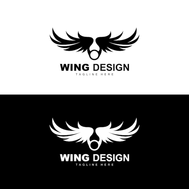 Wings Logo Phoenix Logo Bird Wing Vector Template Illustration Wing Brand Design