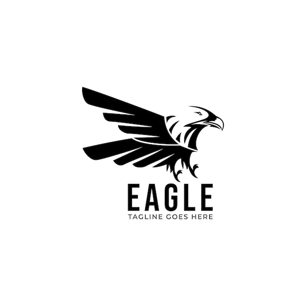 Wings logo vector ( icon, sign, graphic, illustration, symbol), eagle wing brand.