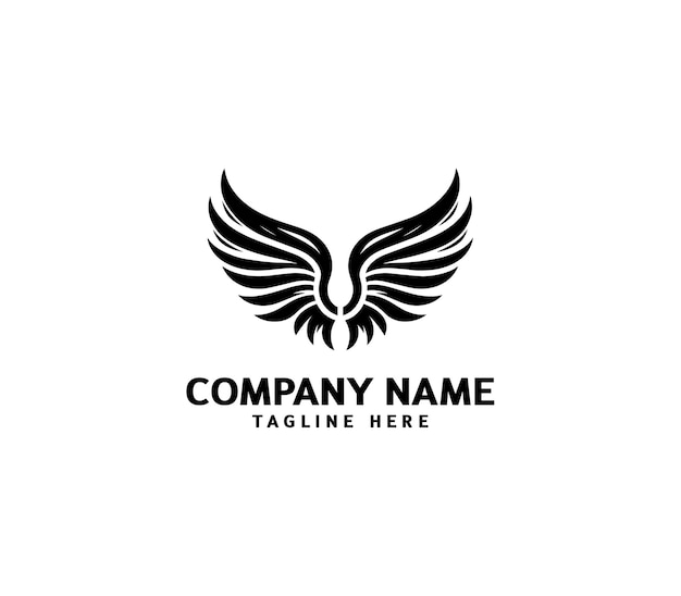 Wings logo vector illustration Wings logo design Modern angel wings Shallotte of angle wings