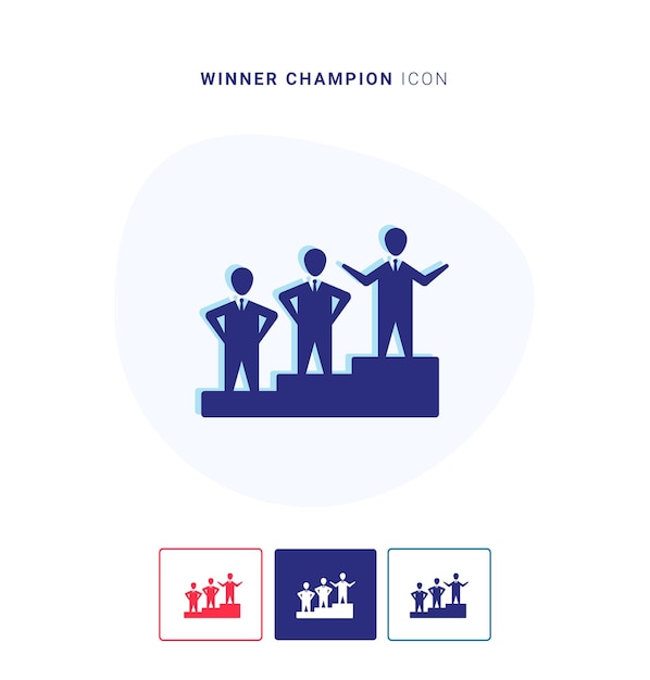 Winner champion icon logo and vector template