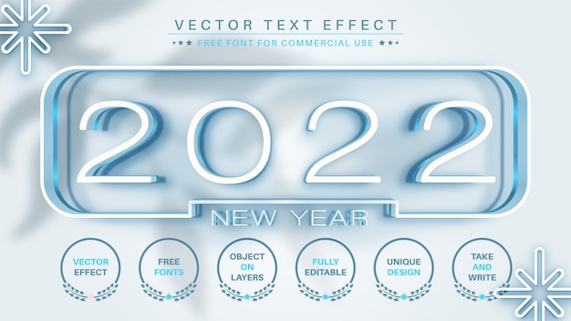 Winter 2022  edit text effect editable font style