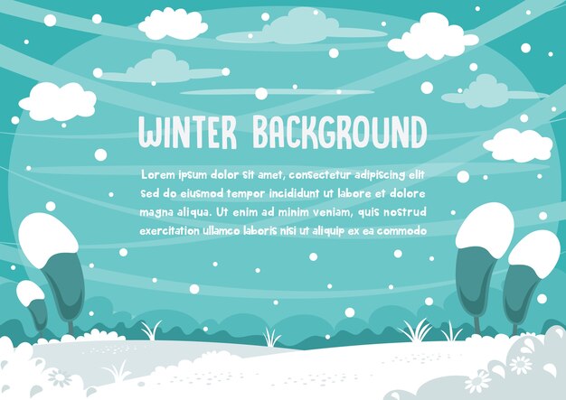 Winter Background Design