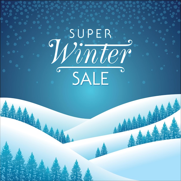 Vector winter creative business promotional vector