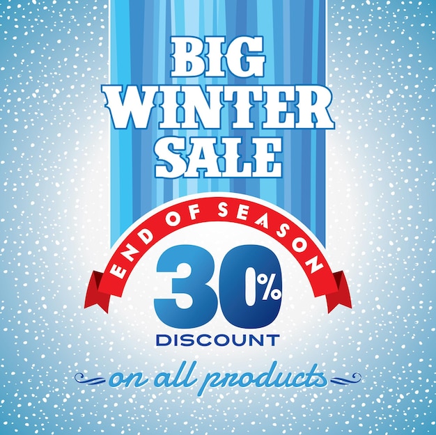 Vector winter creative business promotional vector