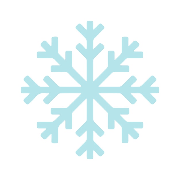 Winter frost snowflake lined icon