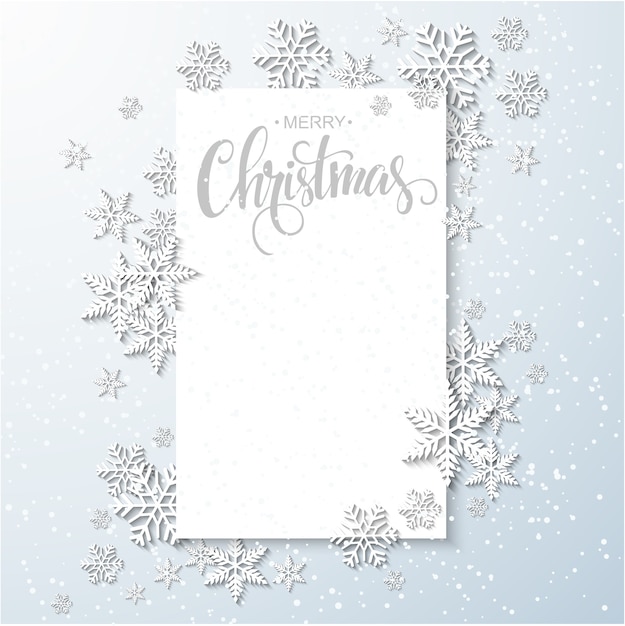 Winter holiday background with space for text