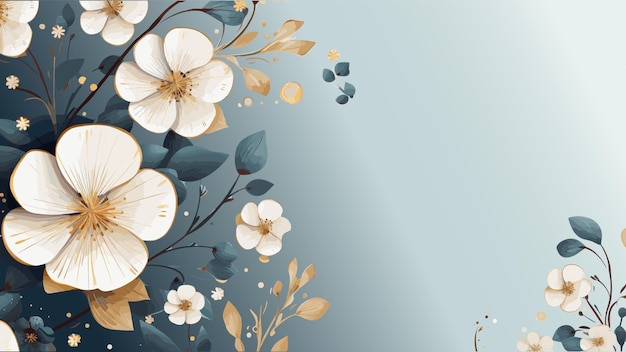 Vector winter leaves amp floral wonders flat design collection