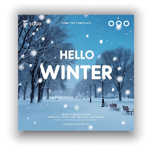 Vector winter mega sale social media post or banner template