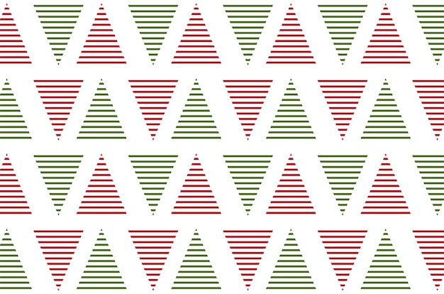 Winter pattern with greeting Christmas trees, holiday decoration, vector illustration