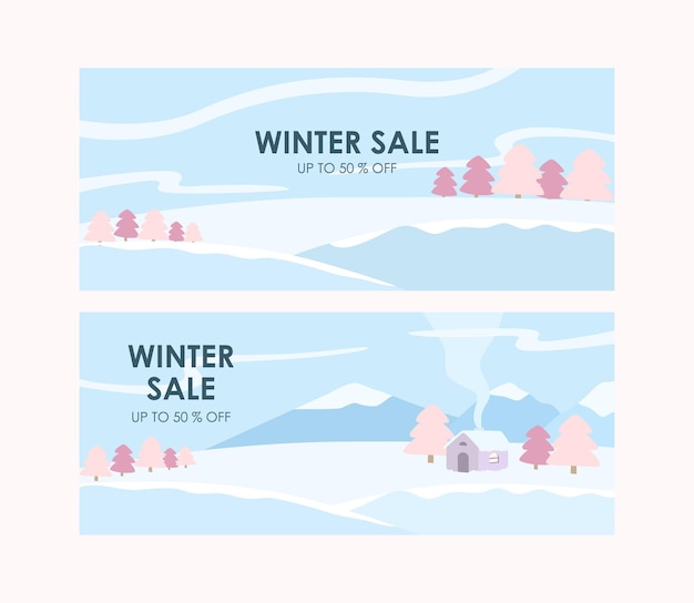 winter sale design template