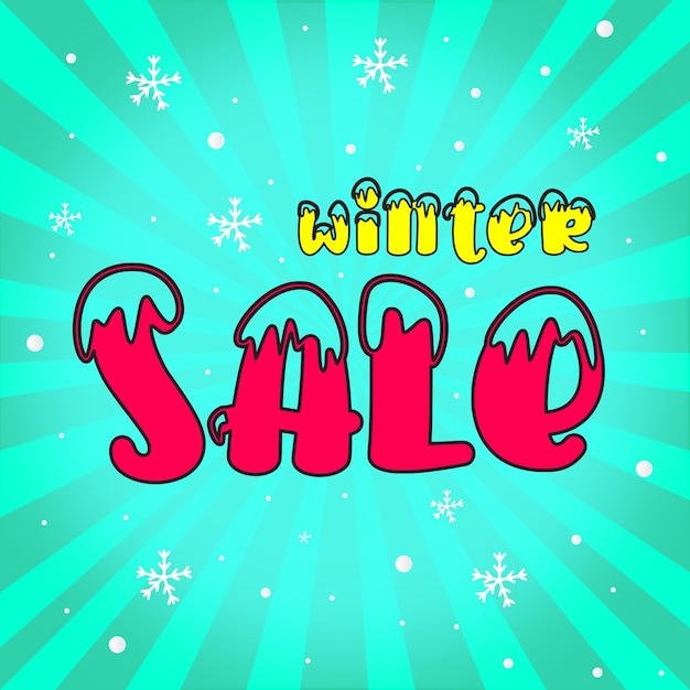 Winter sale unique poster