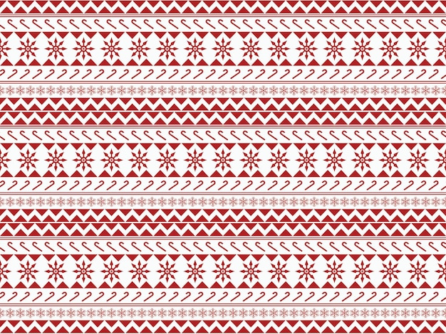 winter seamless tribal background merry christmas new year ornament pattern vector template season