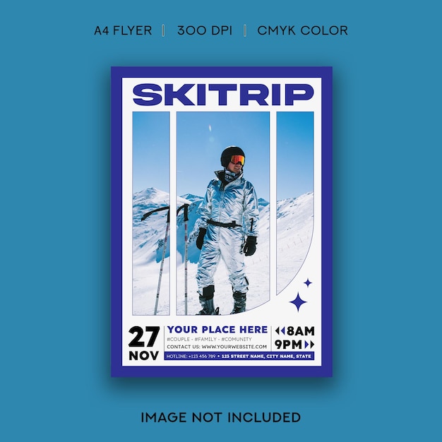 Winter Ski Trip Flyer