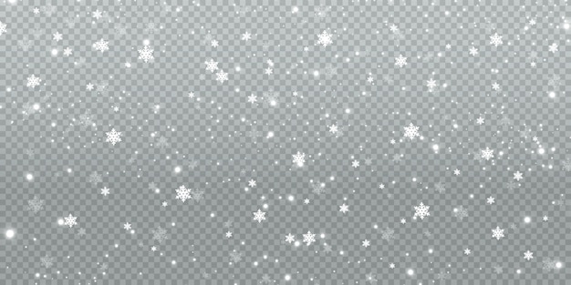 Winter snowfall illustration