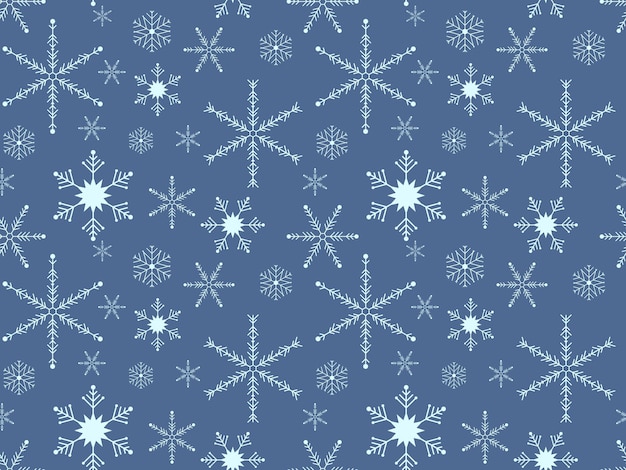 Winter snowflake pattern Seamless vector illustration for textile bedding tablecloth