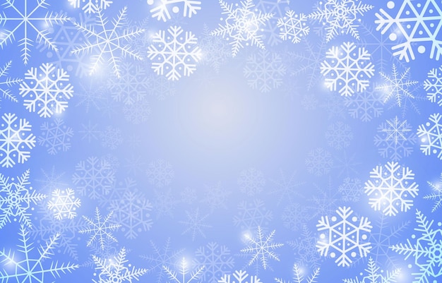 Winter Snowflakes Background