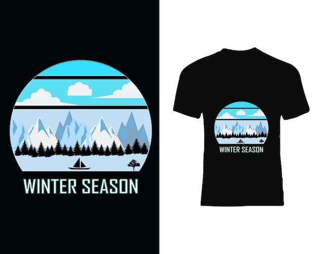 winter t shirt design