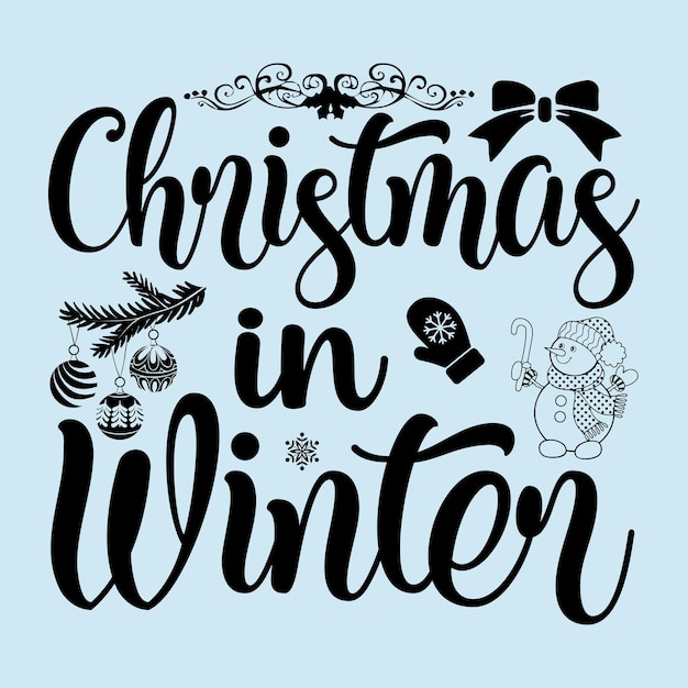 Winter Typography Design