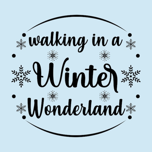 Winter Typography Design