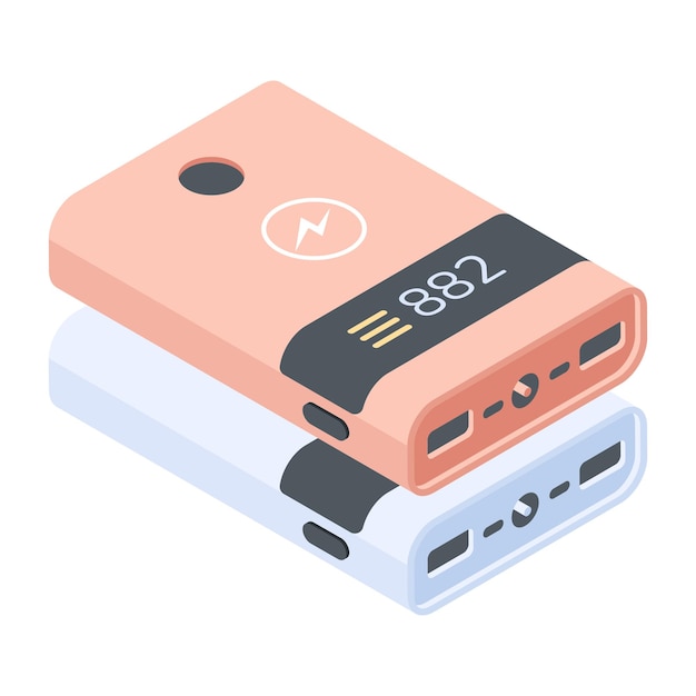 Wireless Gadgets Isometric Icon