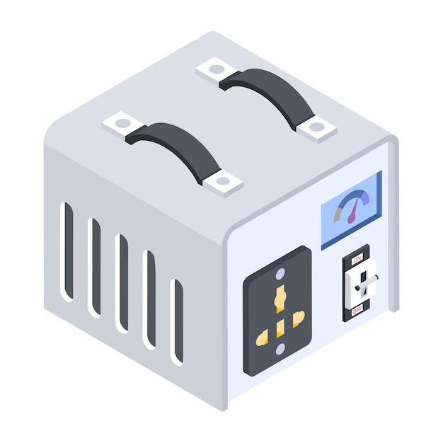 Wireless Gadgets Isometric Icons