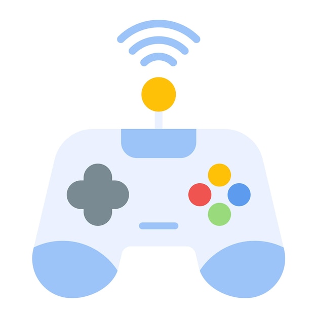 Vector wireless joystick vector illustration style