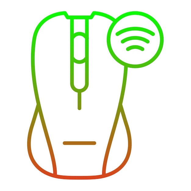 Vector wireless mouse icon