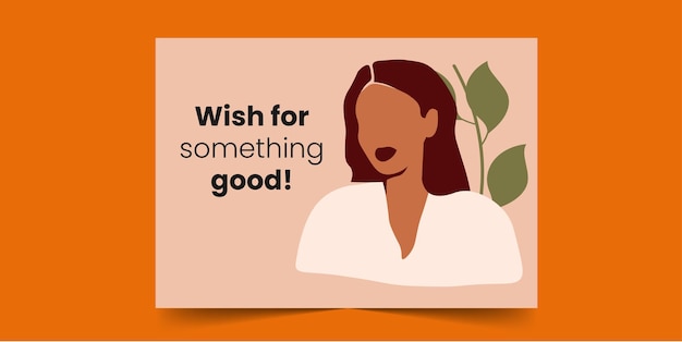 Wish for something good, Greeting Card for African Women