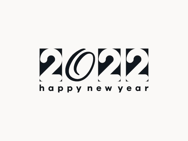 Vector wish you a happy new year and holiday 2022 free vector typography text letters