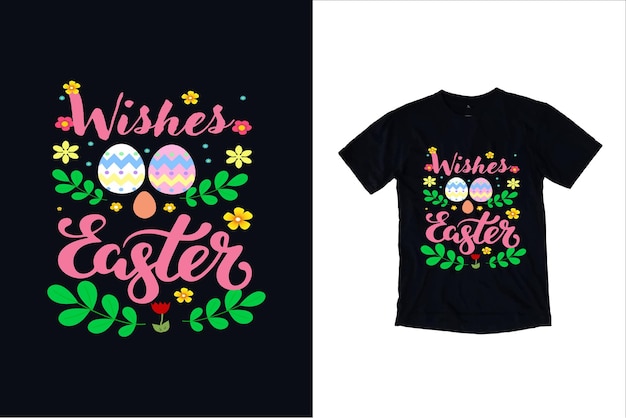 Wisher Easter T Shirt Design Premium Vector