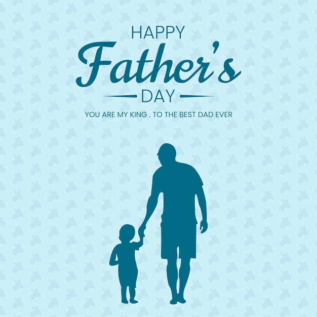 Wishing post design father's day vector file