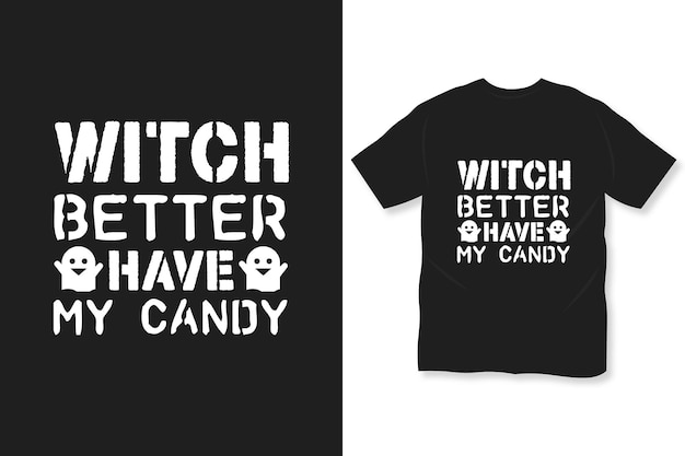 Witch halloween tshirt design