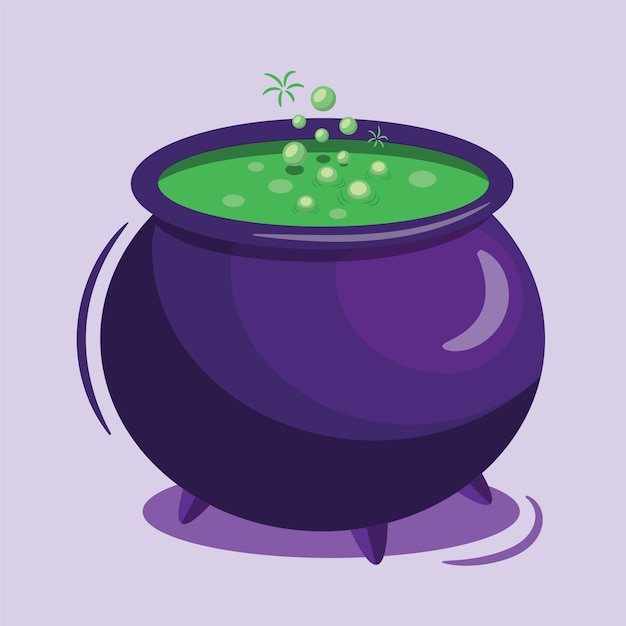 Witch Poison Pot Vector Perfect for Hallowen