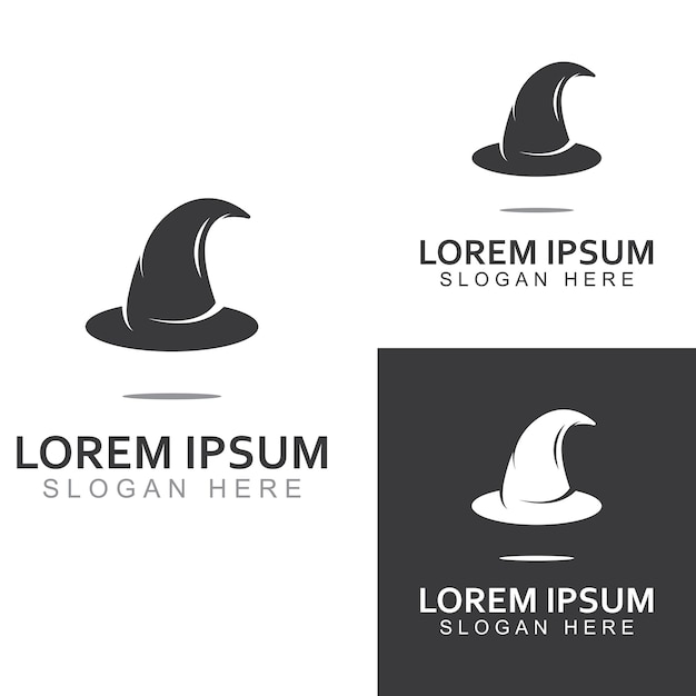 Wizard cap logo By using vector design concept illustration template