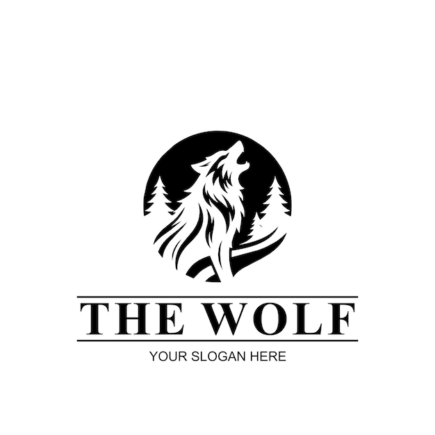 The Wolf Animal Vector Logo