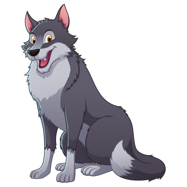 Wolf Cartoon Animal Illustration