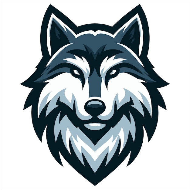 Wolf head vector