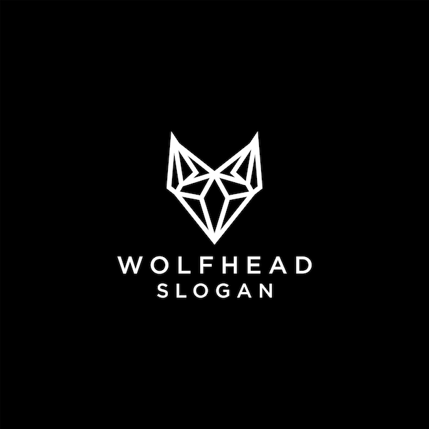 Wolf logo design icon template